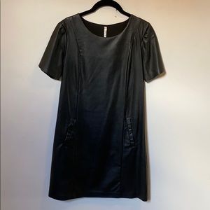 Willow & clay faux leather dress